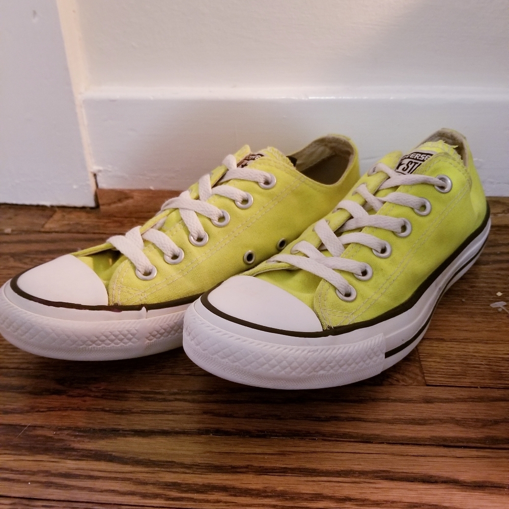 ~💛| Neon Yellow Converse All Stars |💛~